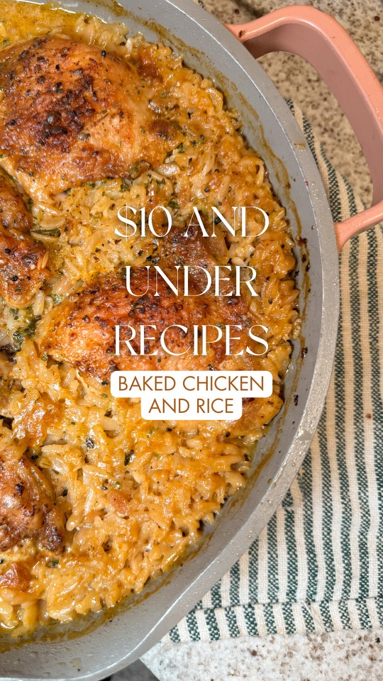 baked chicken and rice